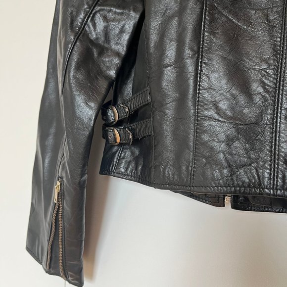 Vintage Opera Black Leather Jacket - Picture 7 of 11